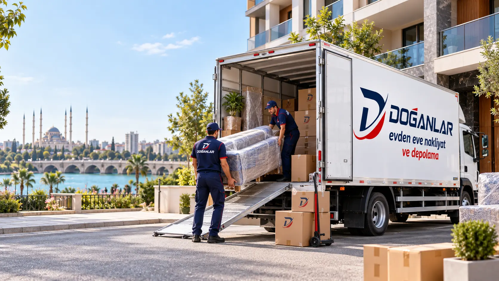 Doğanlar nakliyat aracının bulunduğu taşıma alanı